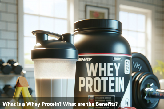 A black and white image of a whey protein container and a shaker cup with a white background.