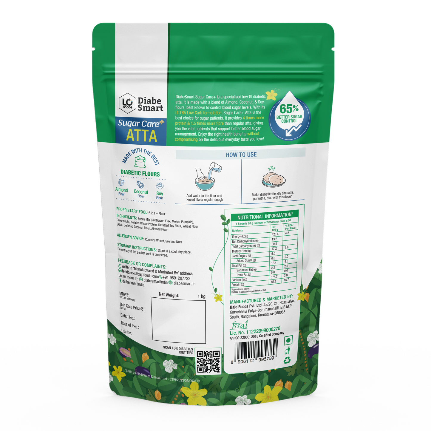 Sugar Care Plus Atta - 65% Better Sugar Control