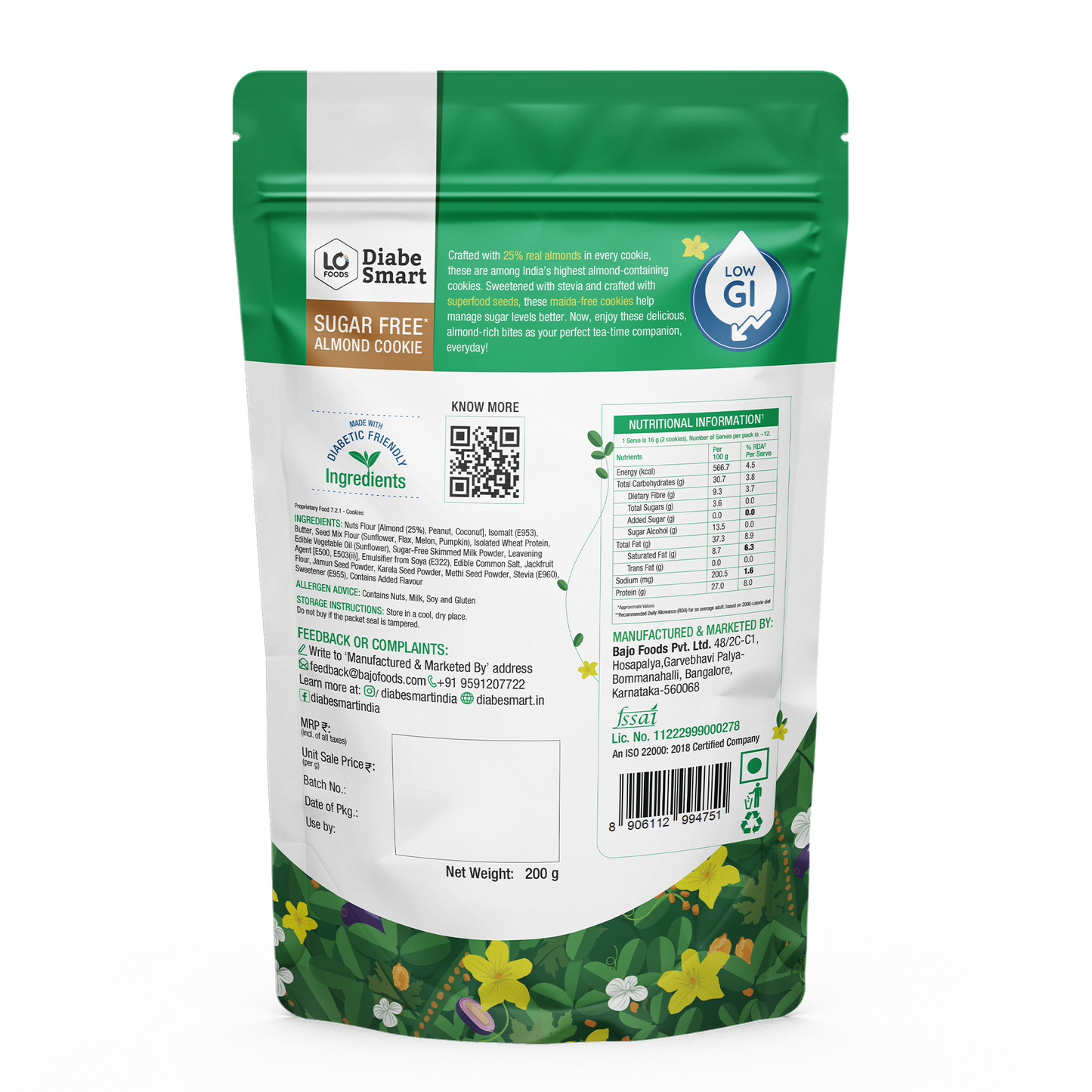 DiabeSmart Almond Cookie