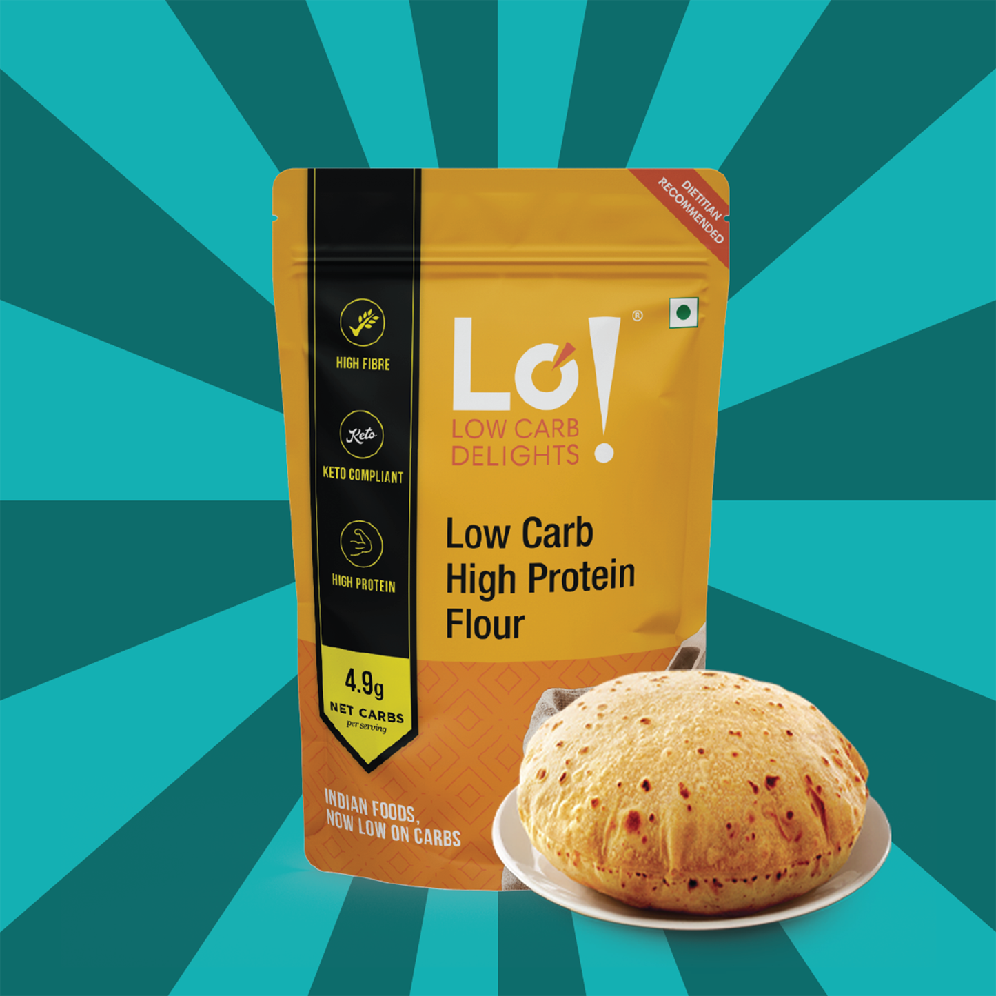 Low Carb High Protein Atta - Powered by Lo! Foods