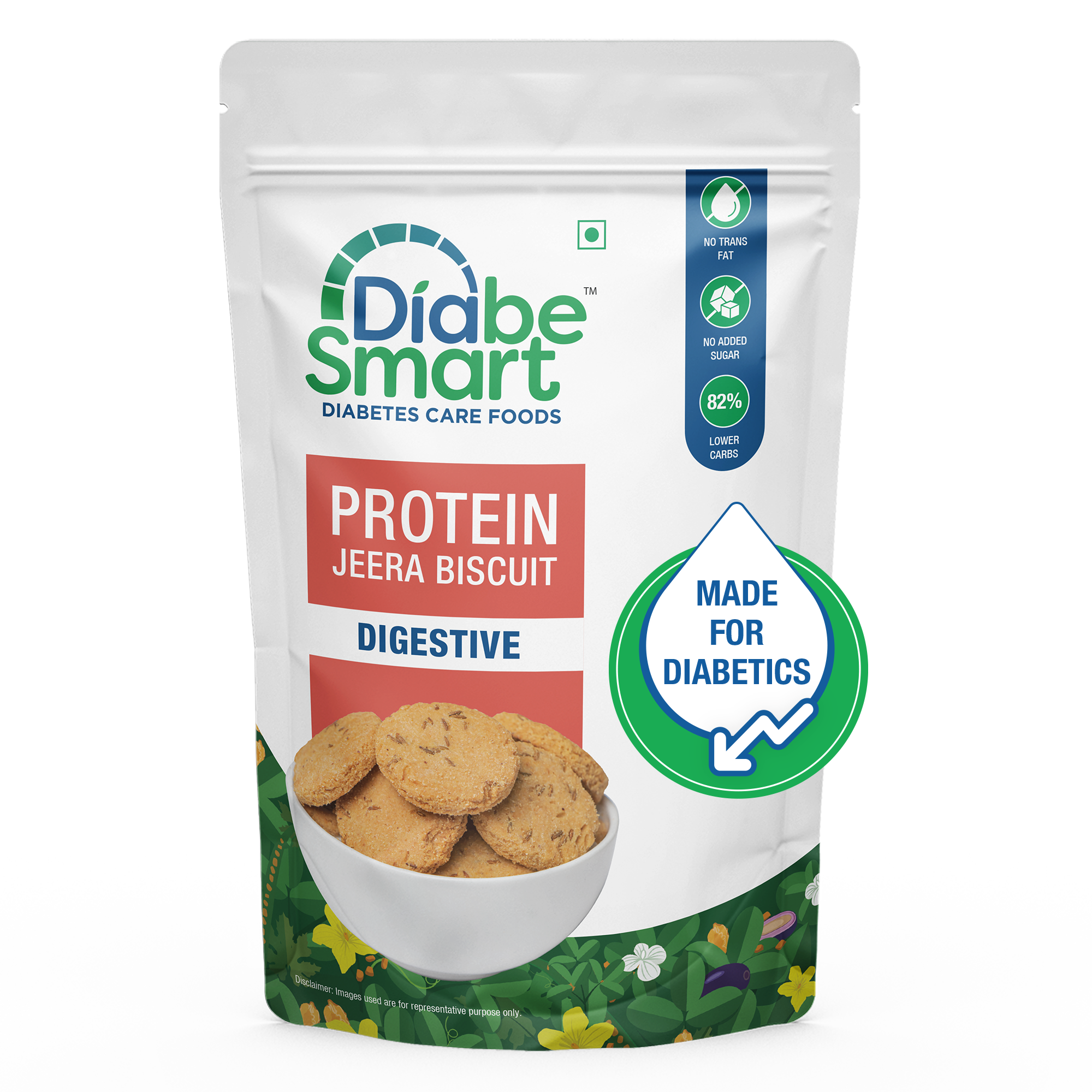 Buy Sugar-Free Cookies (Jeera) for Diabetes - Diabesmart – DiabeSmart