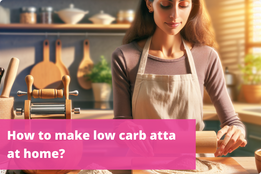 Preparing homemade low carb atta, a healthy and nutritious alternative