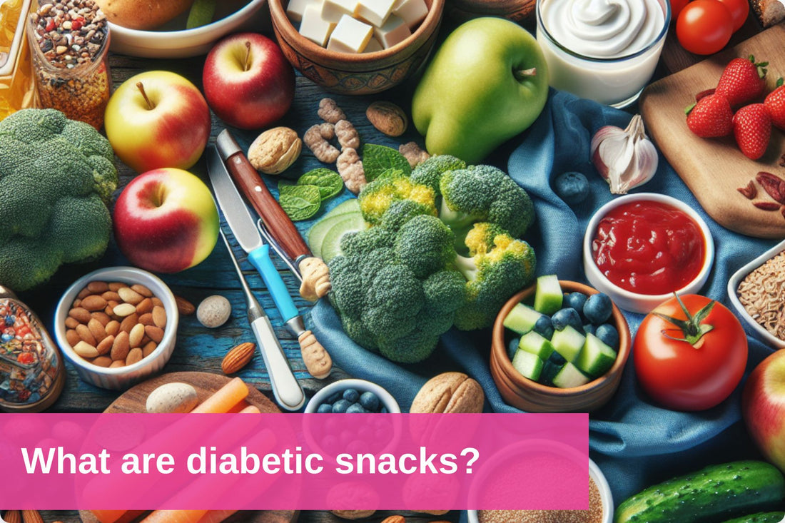 Assortment of diabetic-friendly snacks suitable for evening and daily consumption