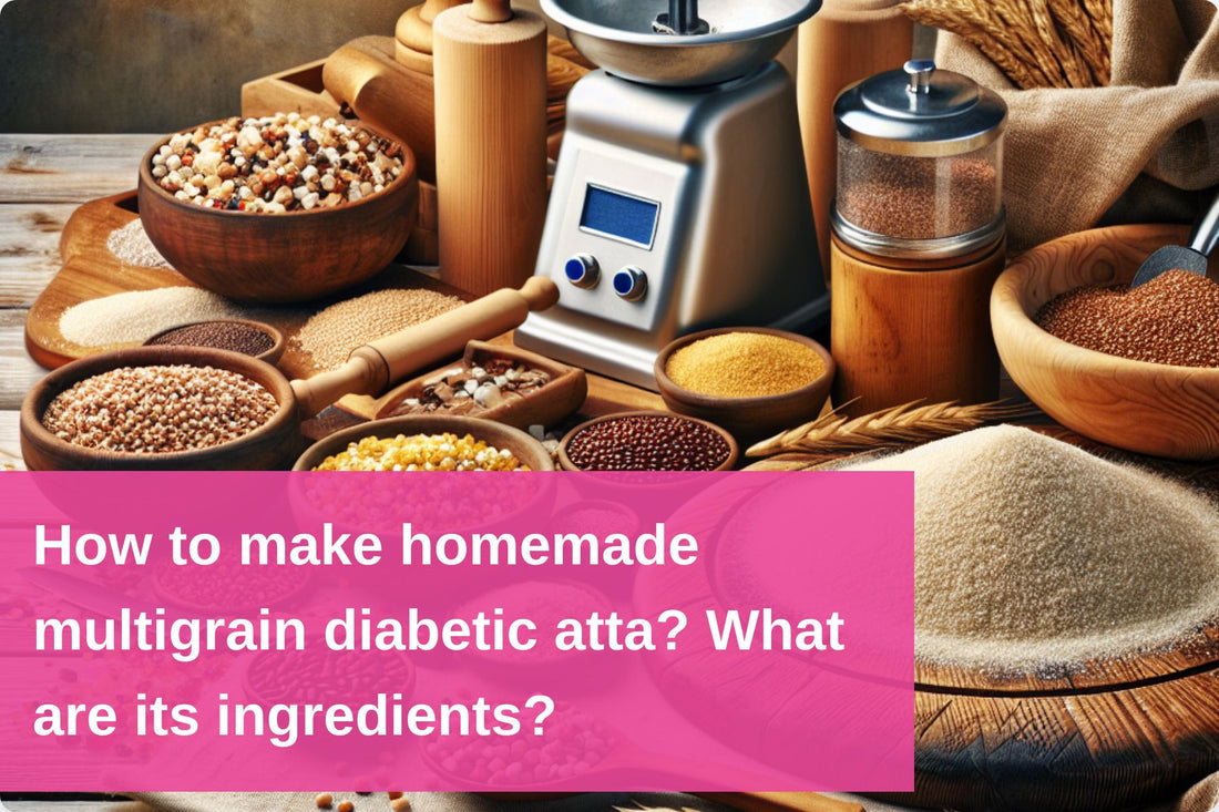 Preparing homemade multigrain diabetic atta with healthy ingredients