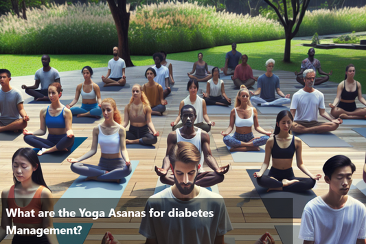 A group of people doing yoga in a park.