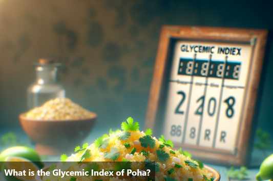 A bowl of poha, a popular Indian breakfast dish, with a glycemic index of 208.