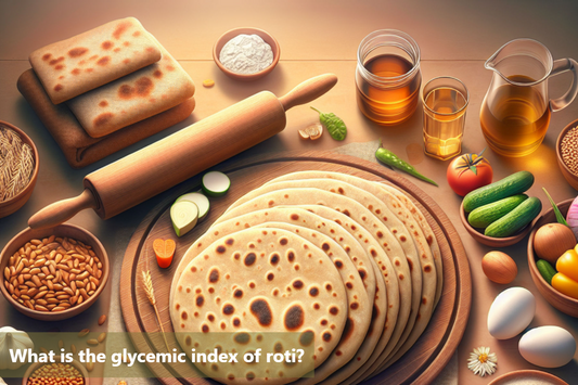 A variety of flatbreads, including roti, are arranged on a table with various ingredients.