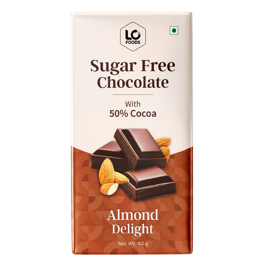 Guilt Free Almond Delight Dark Chocolate (Sugar Free)