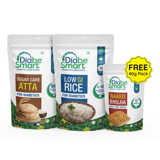 Diabetic Atta & Low GI Rice Combo - 5 Kg Each