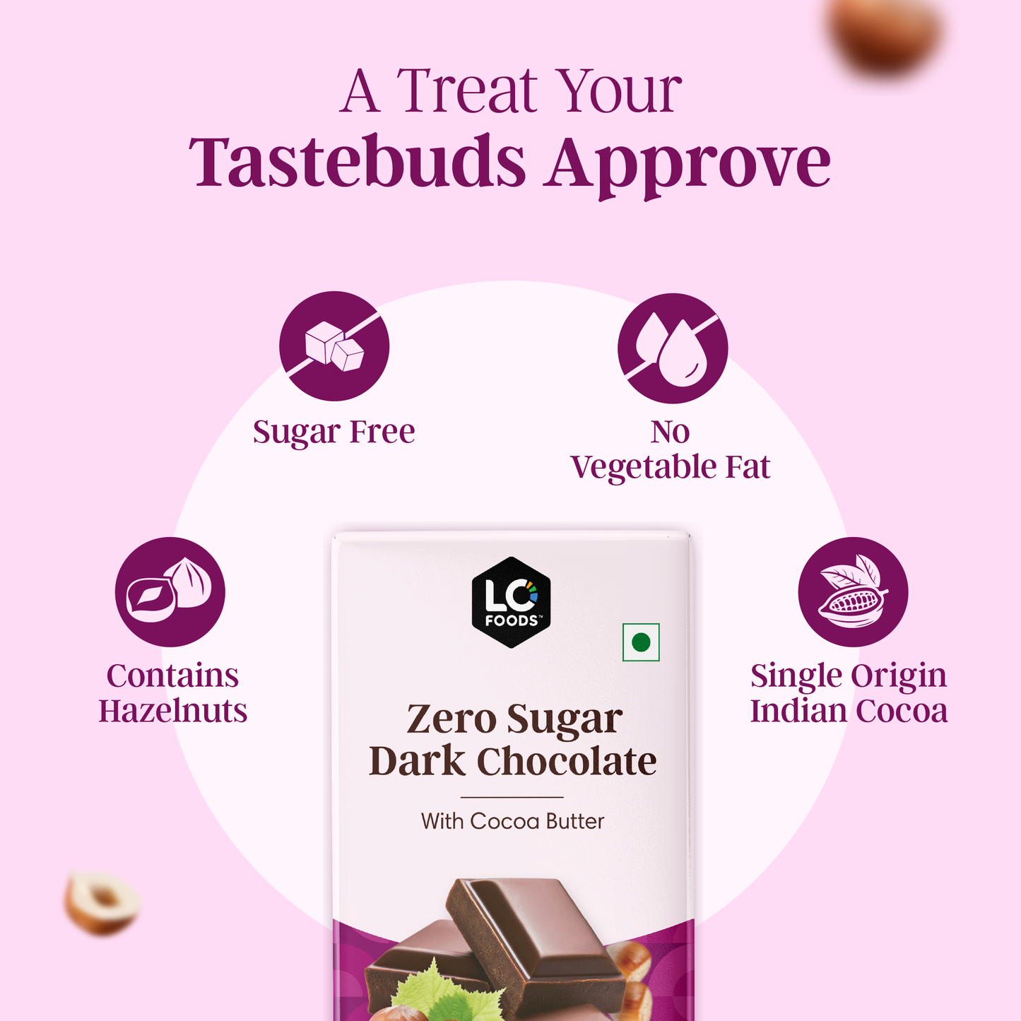 Guilt Free Hazelnut Heaven Dark Chocolate (Sugar Free)