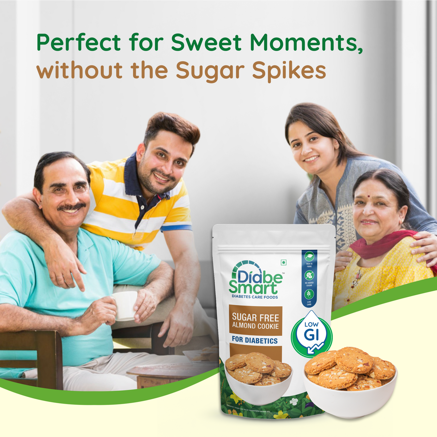 Sugar-Free Biscuits For Diabetics - Almond