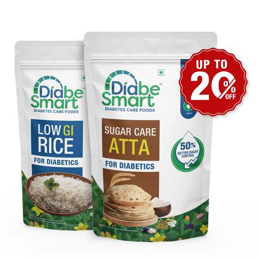 Diabetic Atta & Low GI Rice Combo - 5 Kg Each