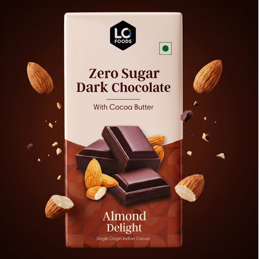 Guilt Free Almond Delight Dark Chocolate (Sugar Free)